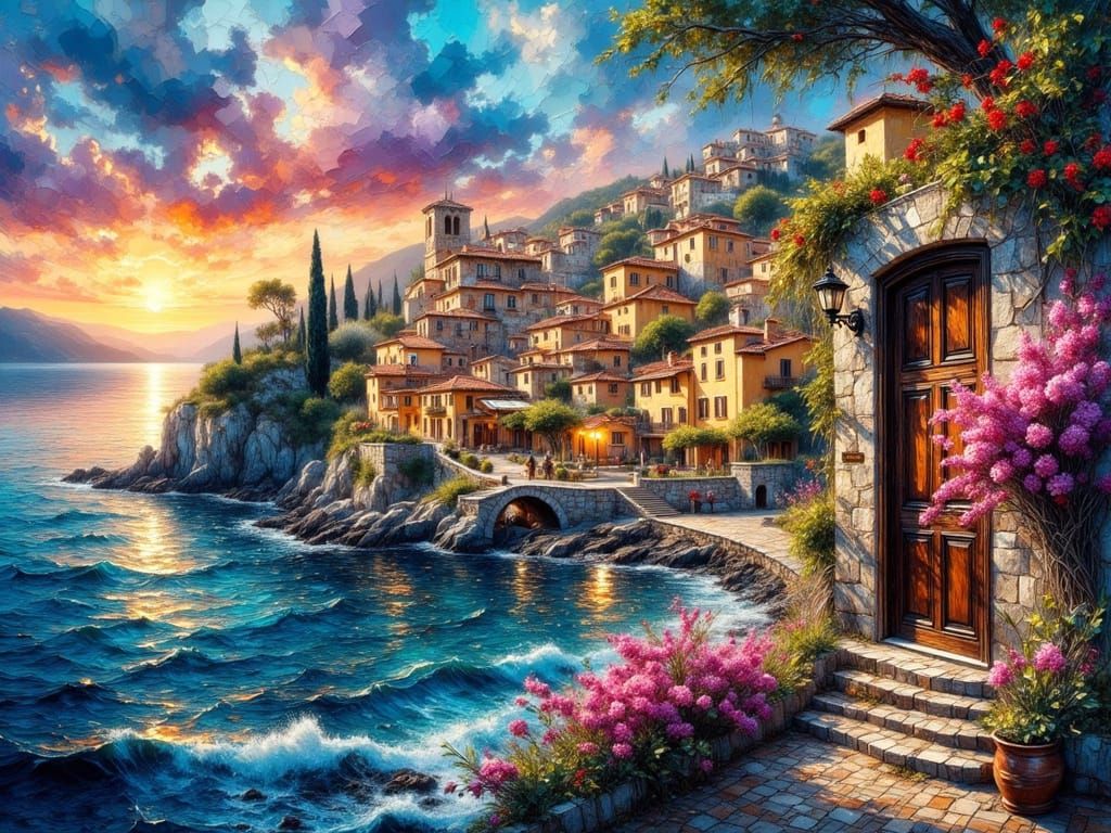 Luminous Italian Villas on Mediterranean Coast