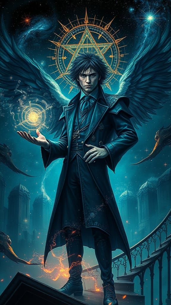 Handsome Demiurge in Gothic Fantasy Style