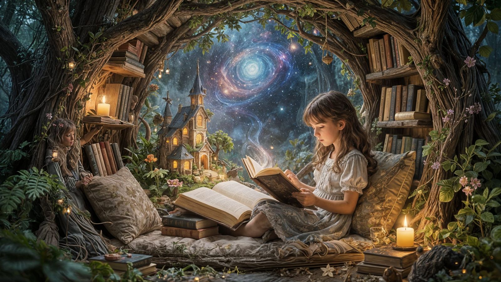 Magical Reading Nook Unfolds Fantasy Scene