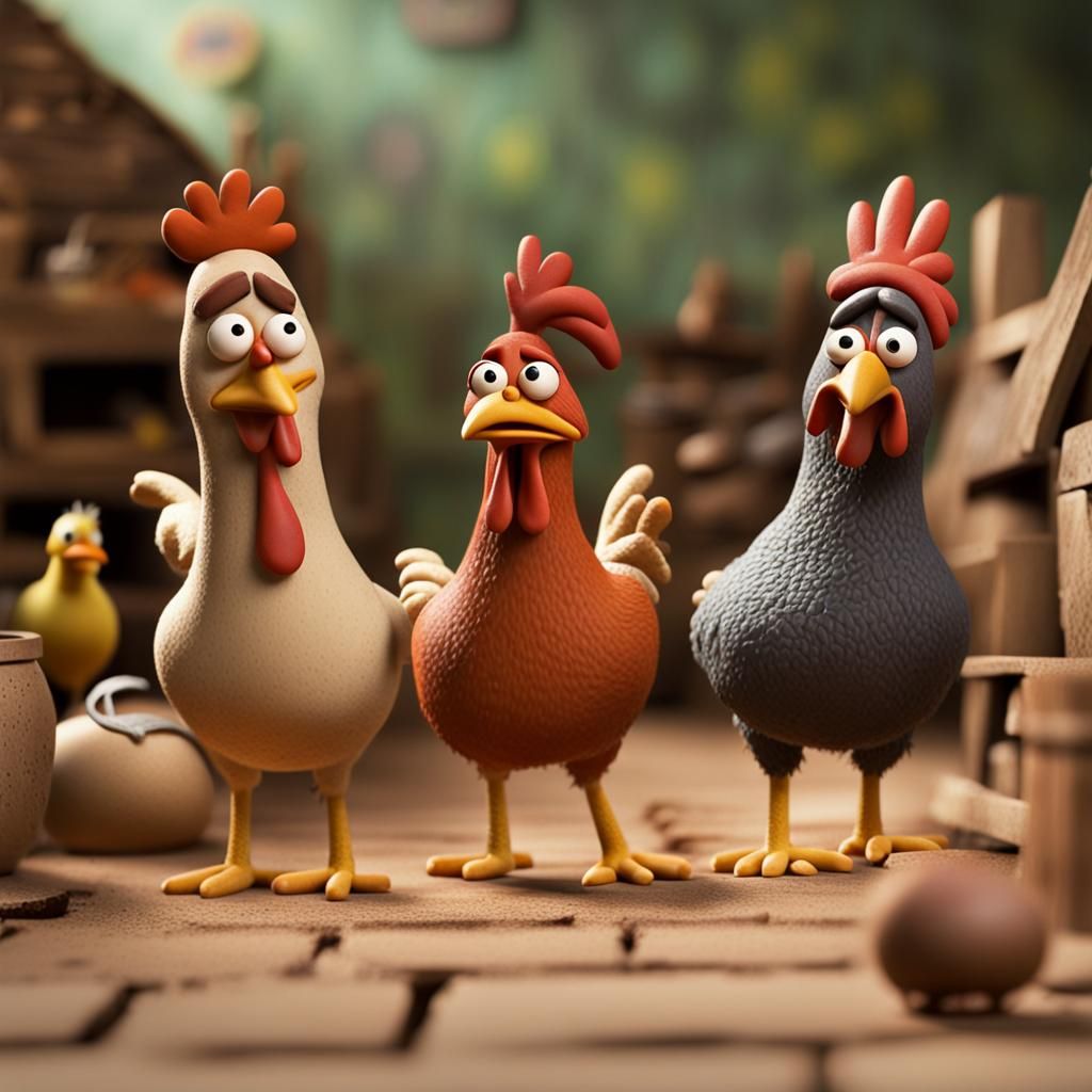 Chicken Run: Aardman-Style Clay Animation