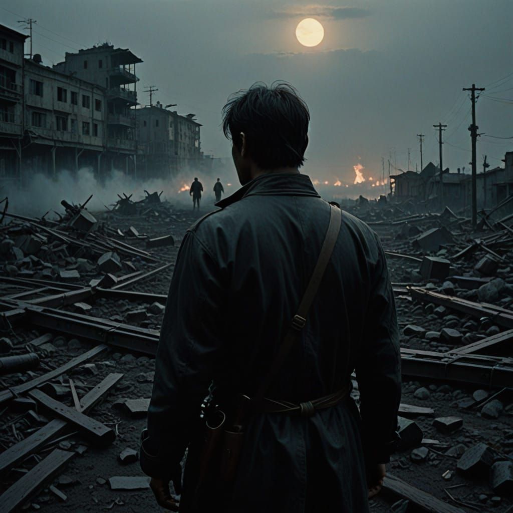 Cinematic Ruins of Russia in Muted Desaturation