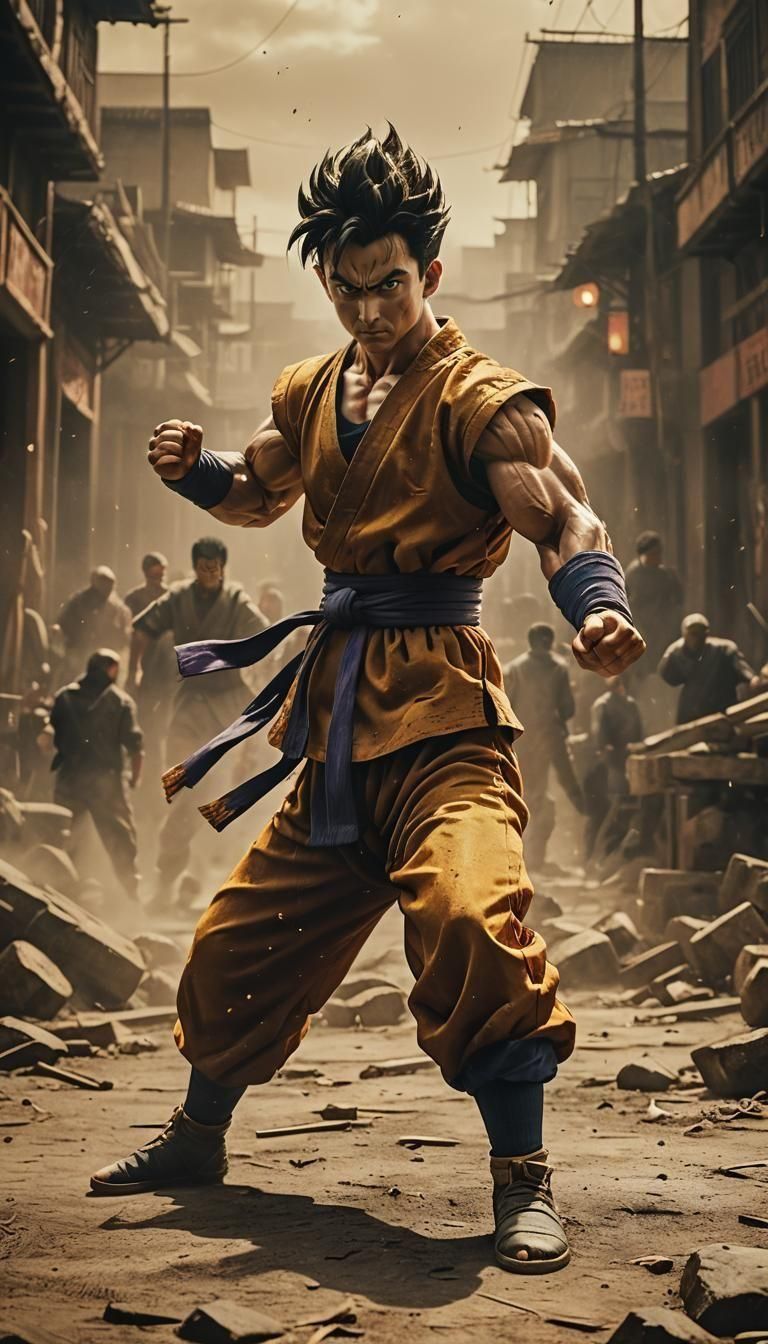 Gohan from Dragon Ball Z: Cinematic Film Still