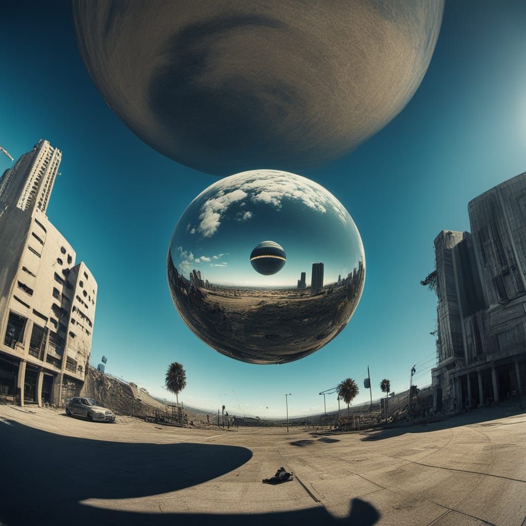 Abstract Minimalist Artwork Inspired by Max Ernst