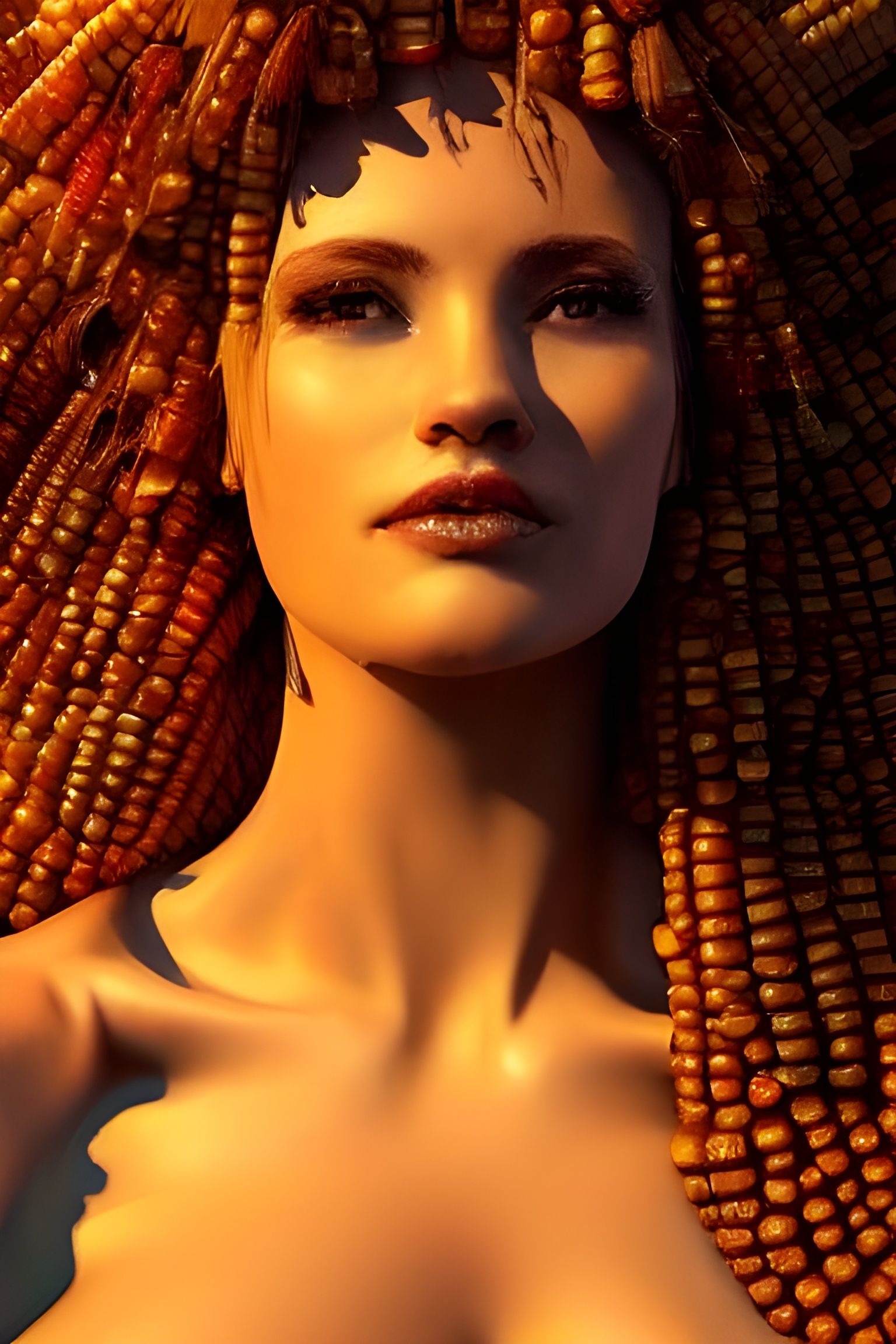Corn Goddess Artgerm Style Concept Art