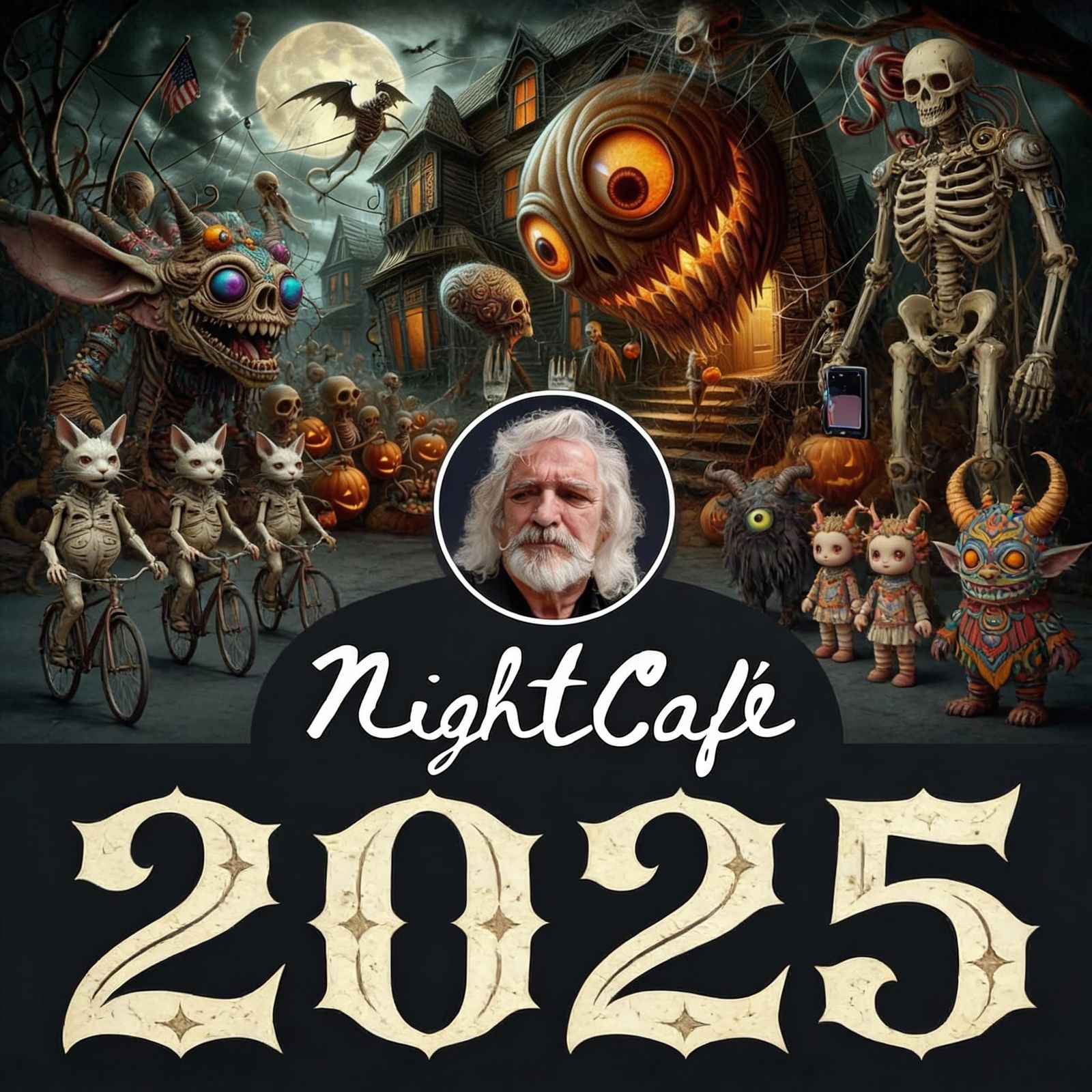 AI Art Collage: NightCafe Creations 2025