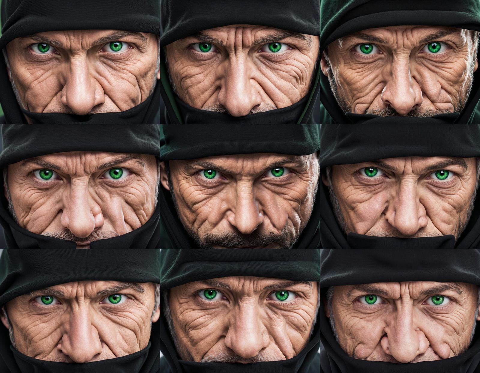 Portrait of a Man in Black Hoodie