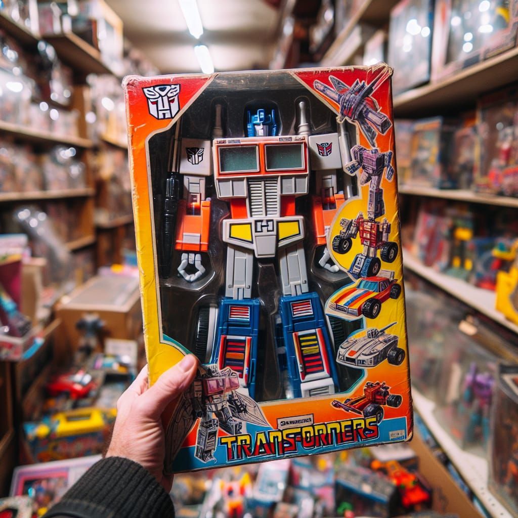 Vintage 80s Transformer Toy Store