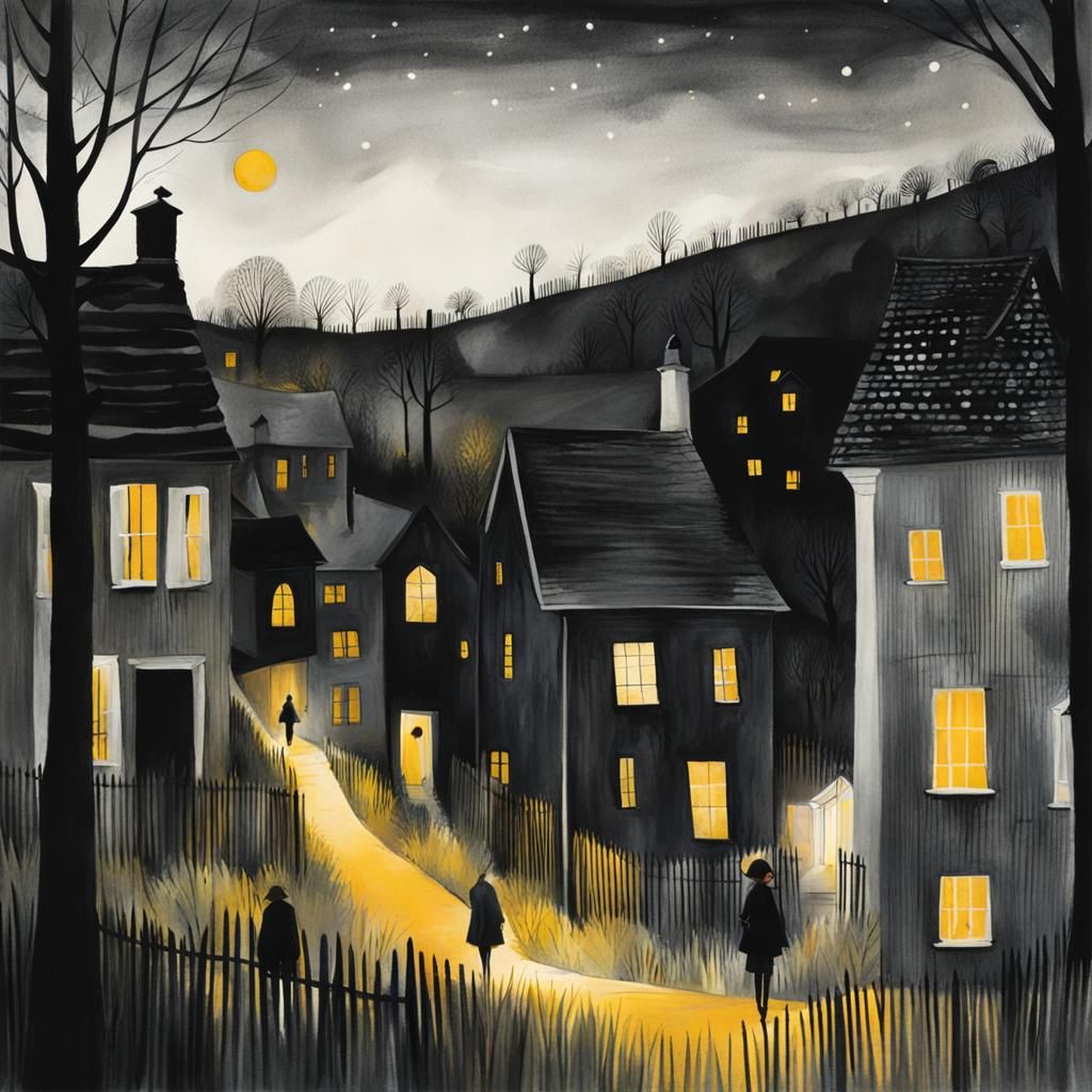 Contrasting Light and Dark Illustration
