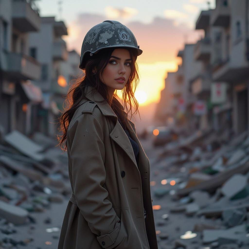 Earthquake Aftermath in Istanbul, Digital Painting