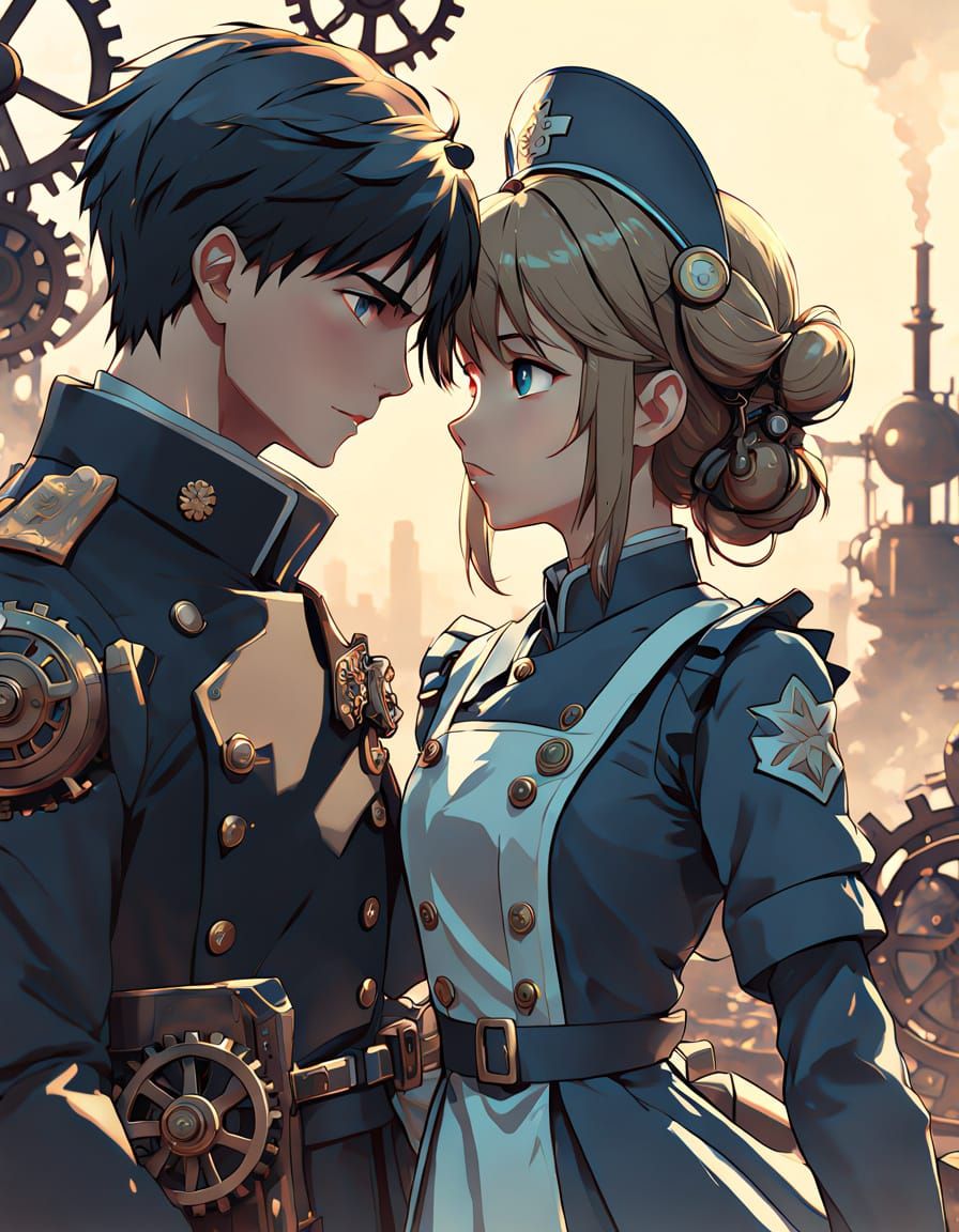 Steampunk Love Amidst War's Chaos