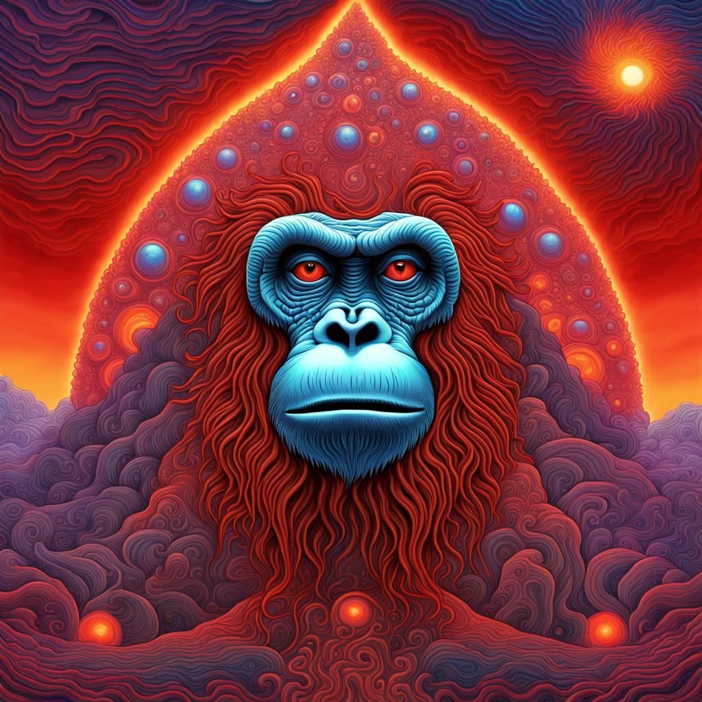 Psychedelic Orangutan