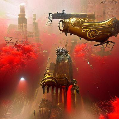 Majestic King in Crimson Robes Portrait