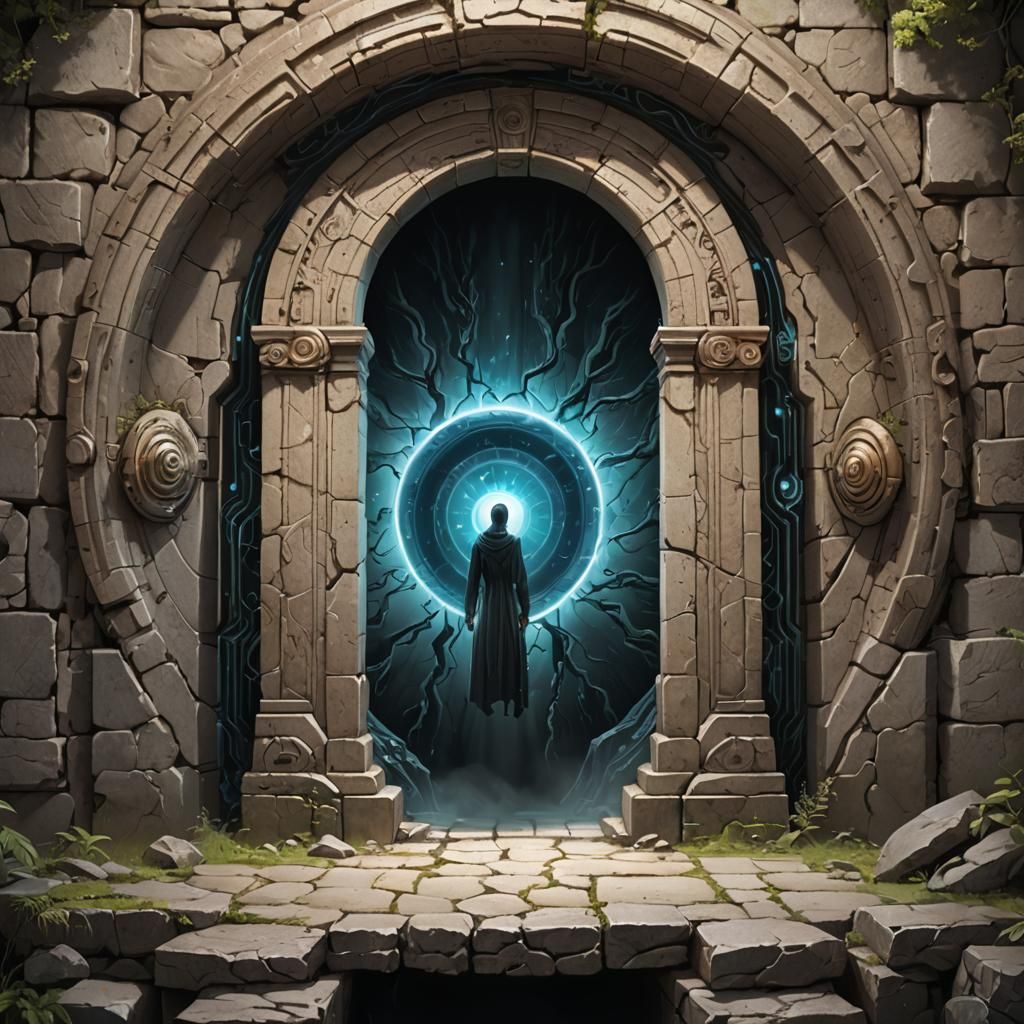 Mysterious Portal Image Generated by AI