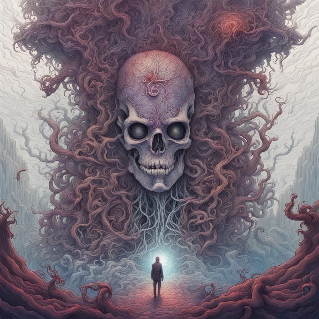 Soul Leaving Body: Grotesque Afterlife Concept Art