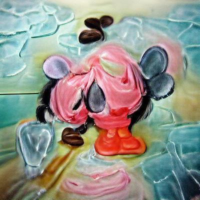 Melting Minnie Mouse Ice Cream Creation