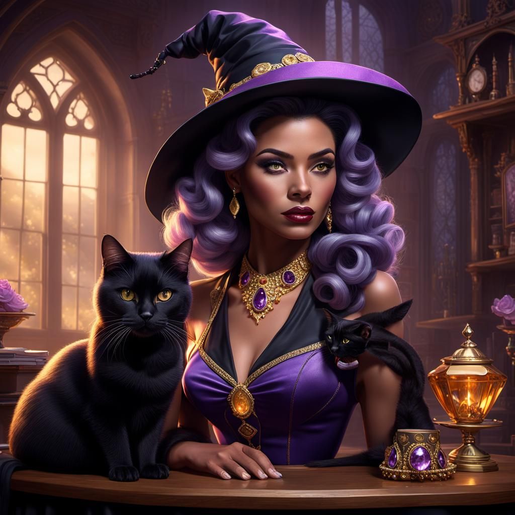 A beautiful witch