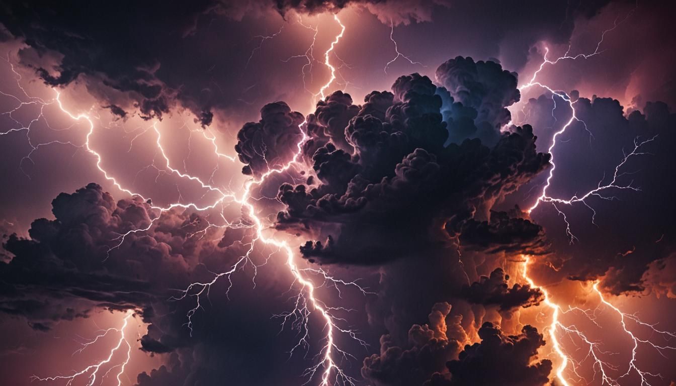 Electric Storm Sprites: Cinematic Close-Up Artwork