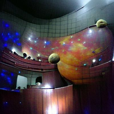 Planetarium Interior with Star Projector