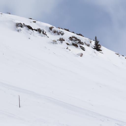 Snowy Mountain Slope: Winter Landscape
