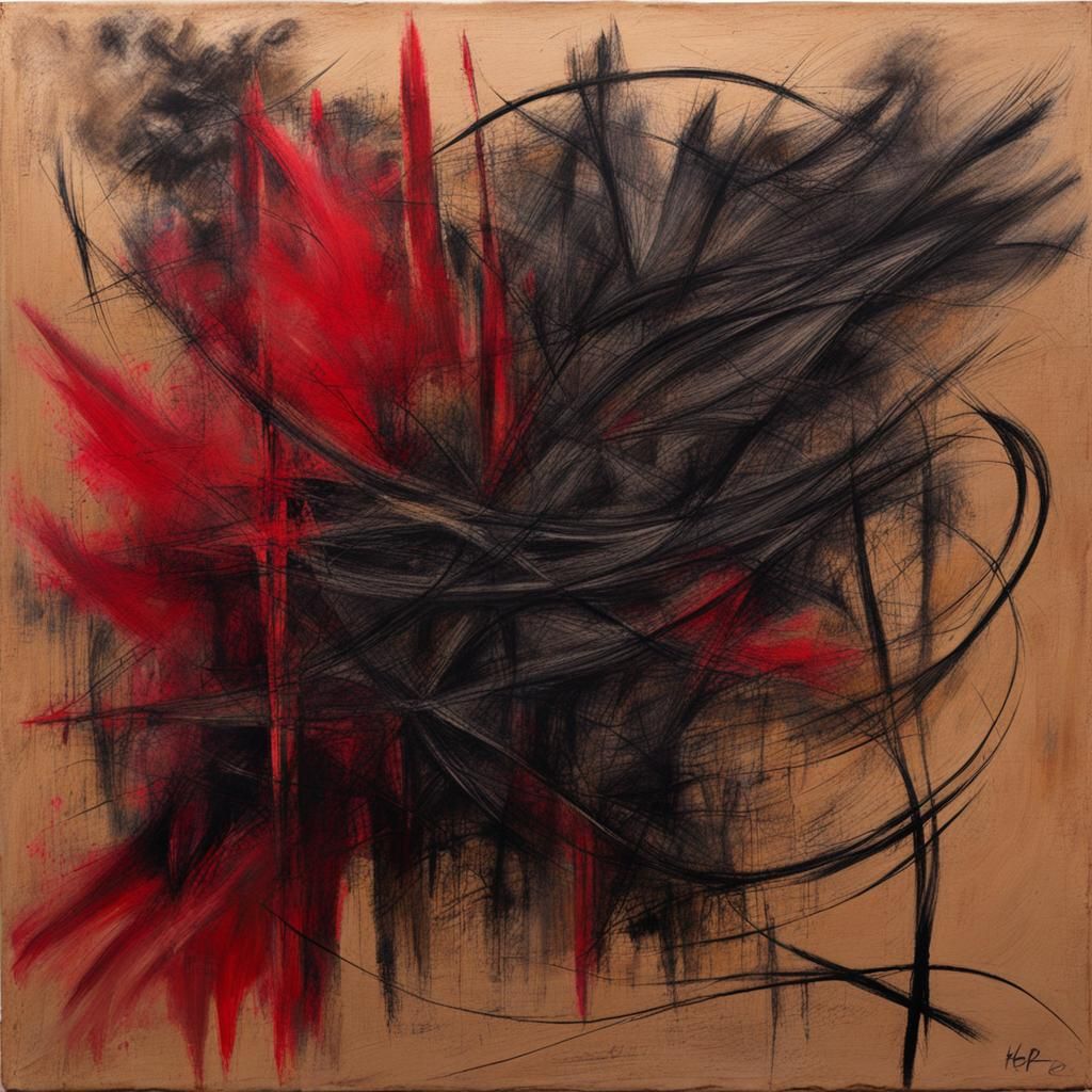 Abstract Art: Desire and Longing in Charcoal and Pastel