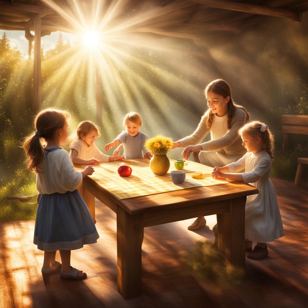 Family Game Night in Divine Sunshine