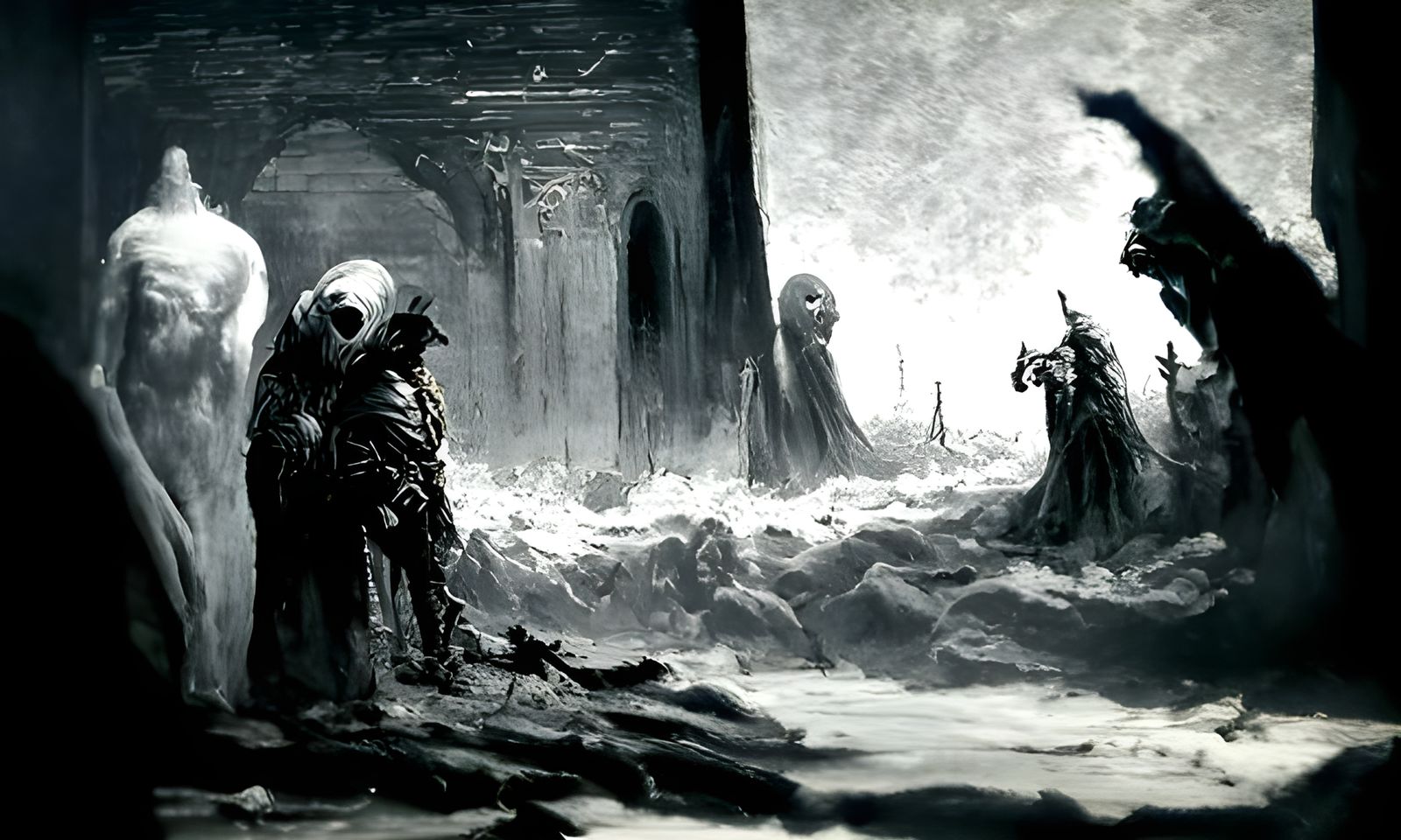 Silent Horror in Doré Style