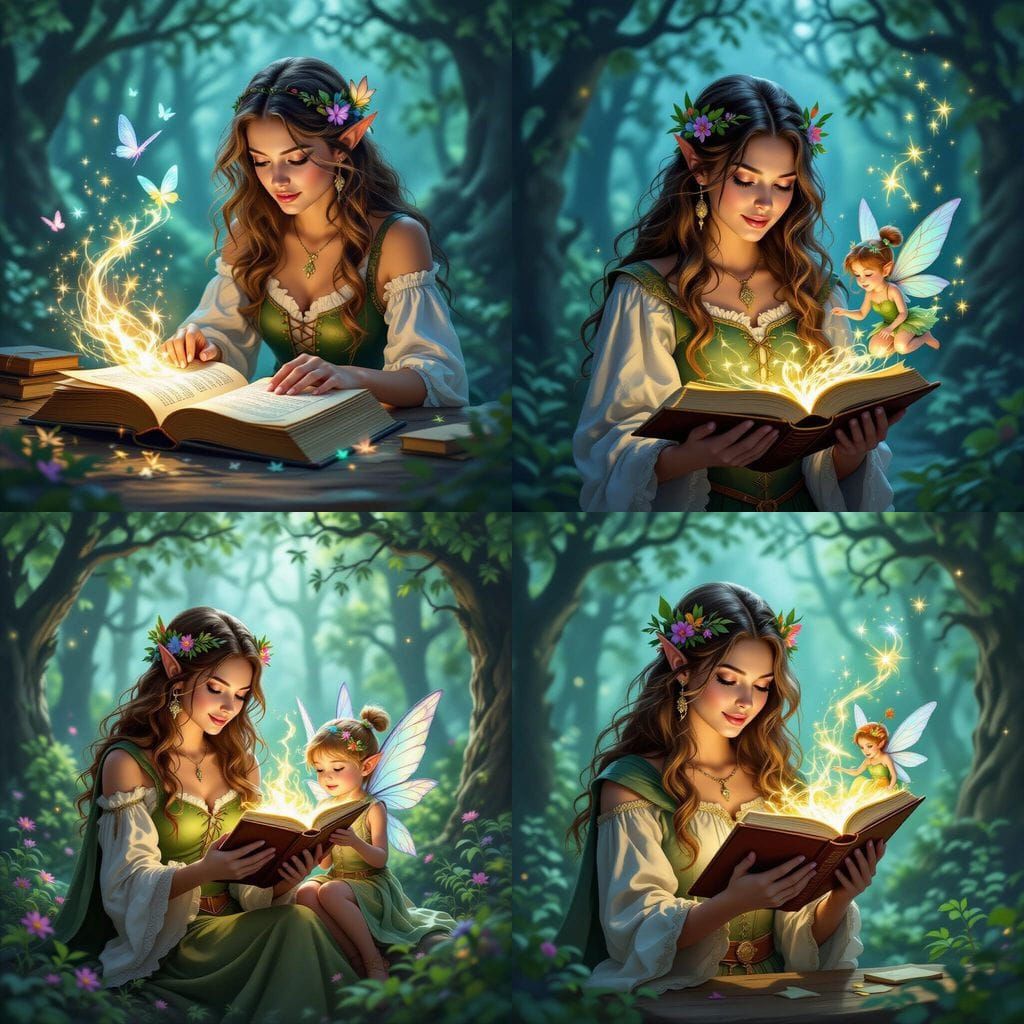 Dryads and Pixies Crafting Magical Spell Books