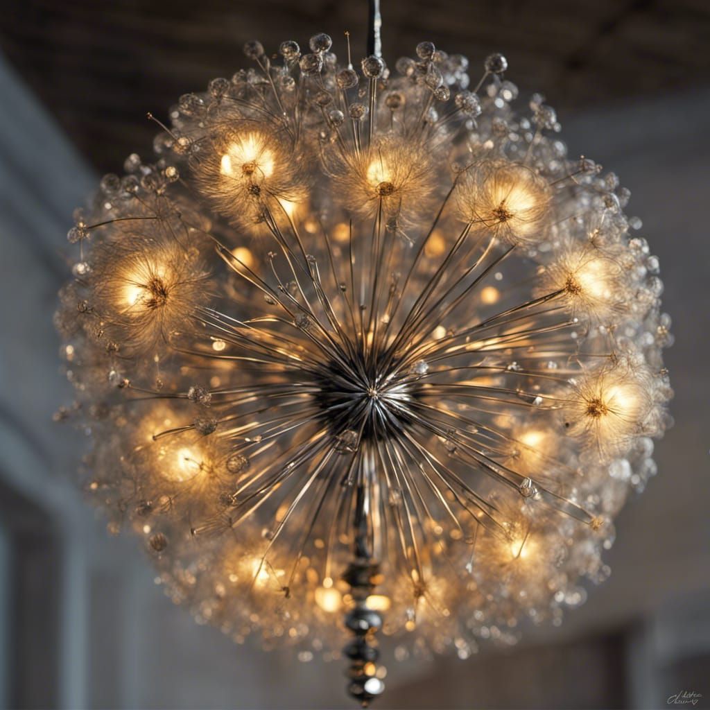 Dandelion Chandelier: A Sparkling Light Fixture