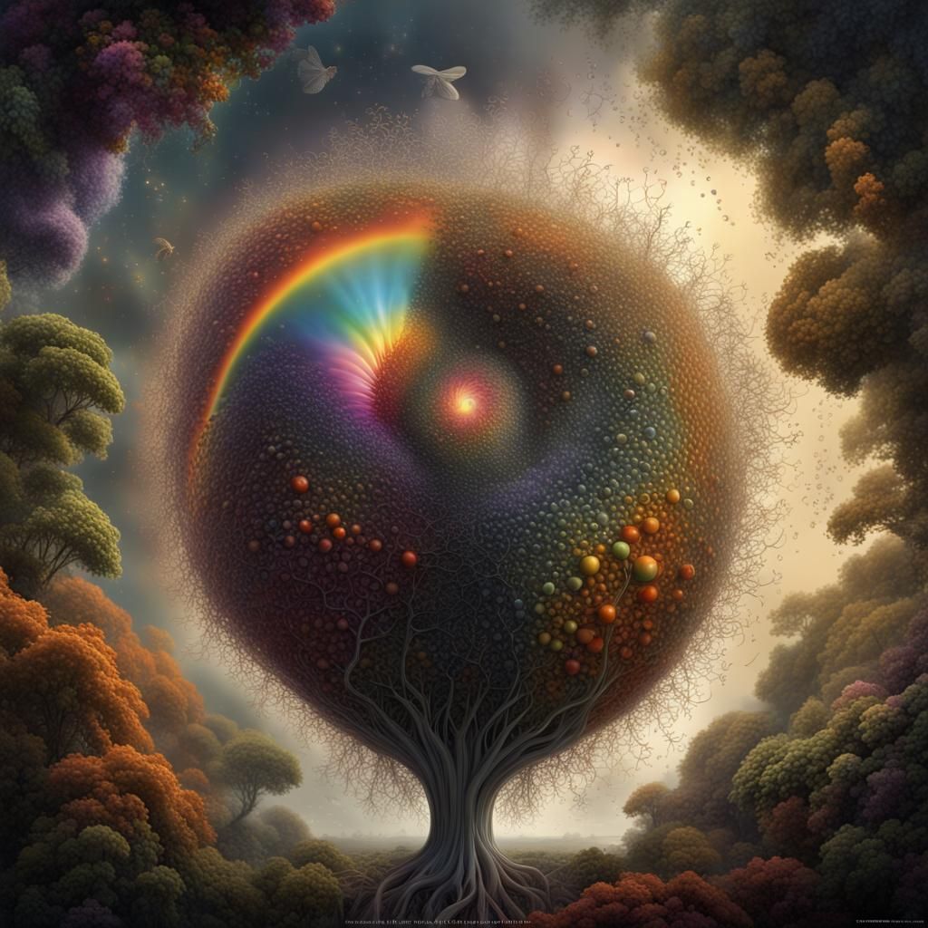 Universe Creation Equation: Detailed Matte Painting