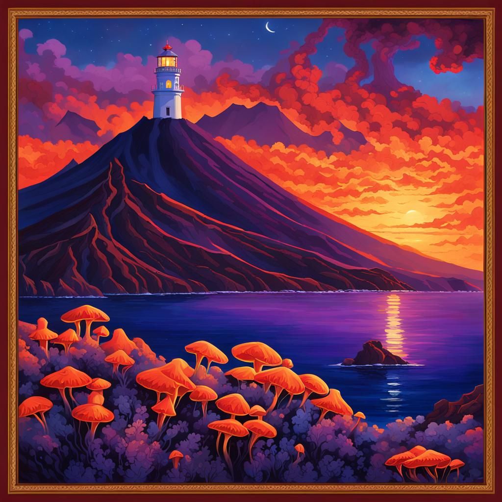 Stromboli’s Lighthouse: The volcanic island of Stromboli, kn...
