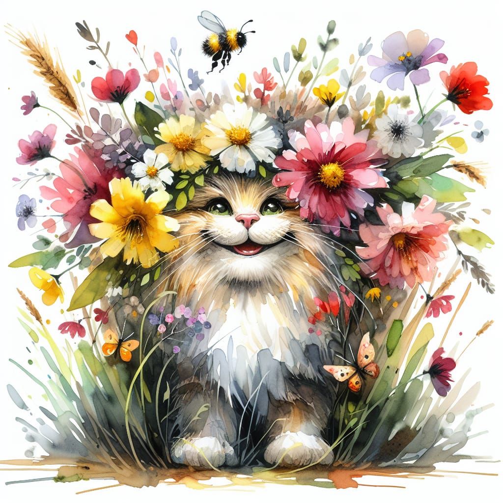 spring garden happiness