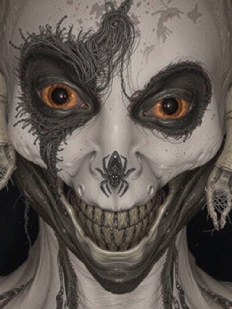 Gigantic, Hyperrealistic B&W Abomination Emerges from Darkne...