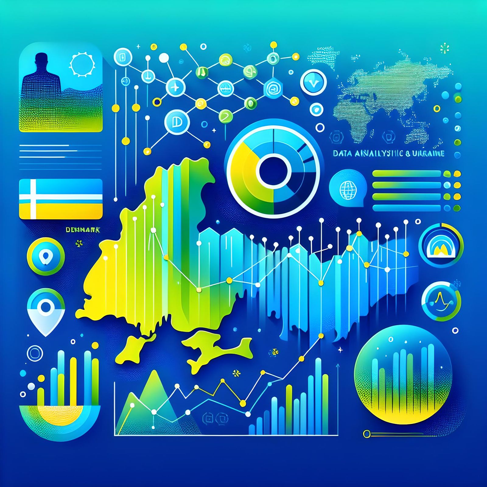 Abstract Data Visualization: Denmark and Ukraine