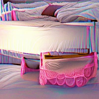 AI Generated Bed in Minimalist Room