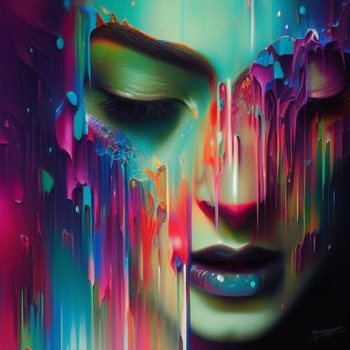 The beauty of a melting rainbow