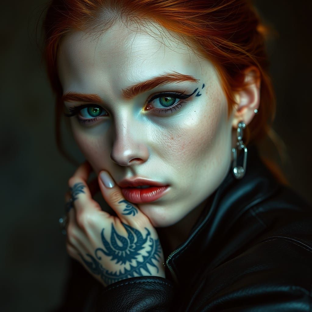 Emerald Eyes: A Sensual Portrait in High Resolution
