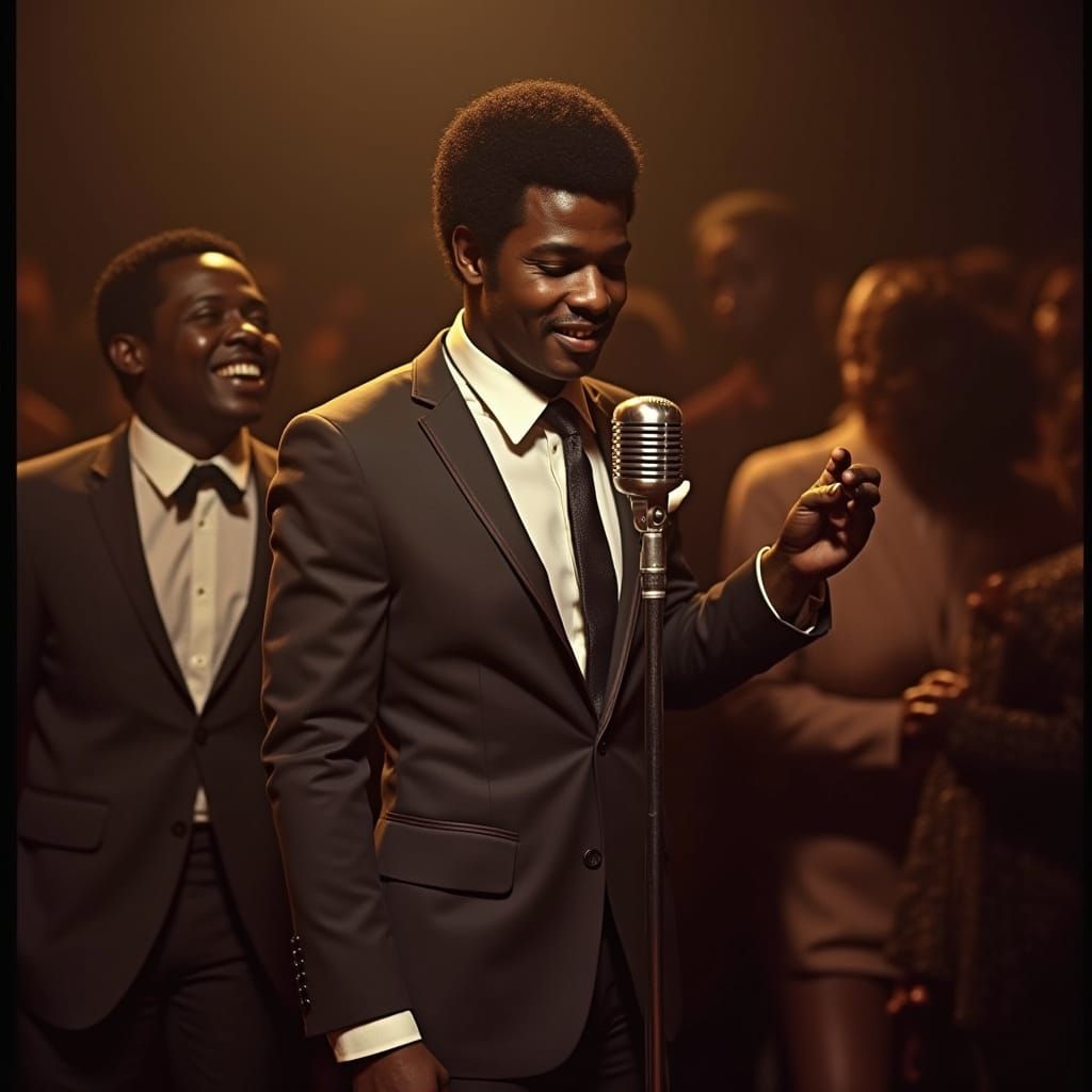 Confident Soul Singer at the Apollo Theater