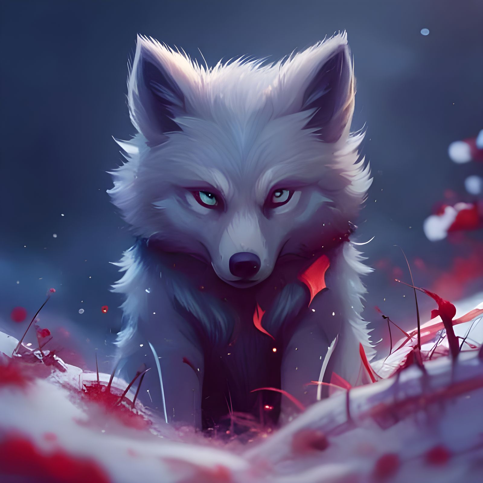 “Wolf pup’s first Winter”