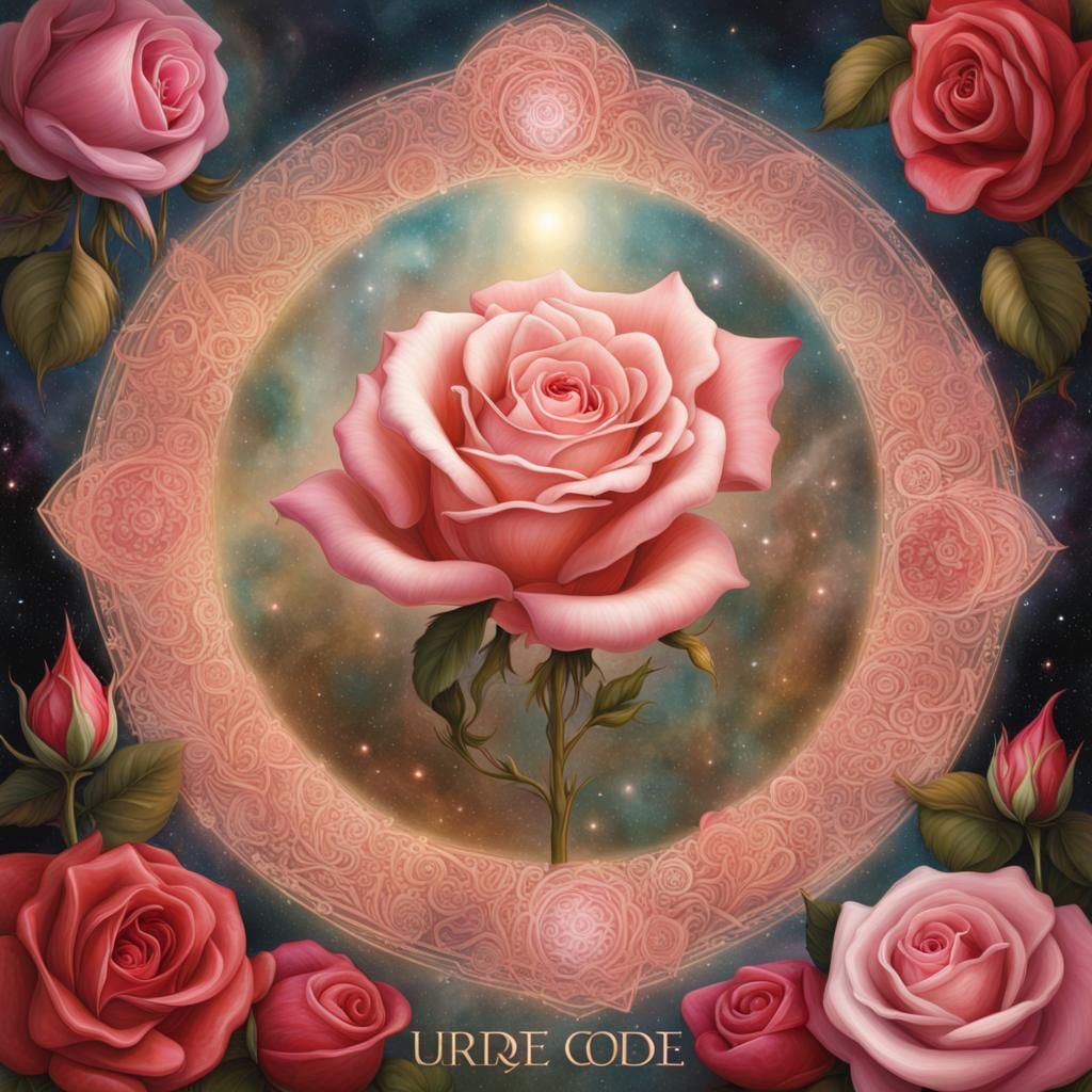 Rose Code: Divine Feminine Spirit in Digital Art