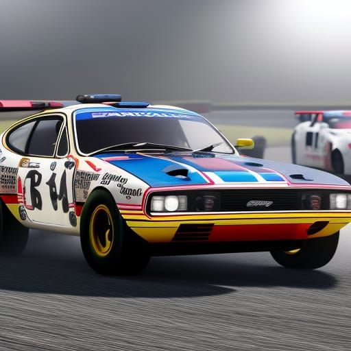 Ford Capri GT Races in Hyperrealistic Detail
