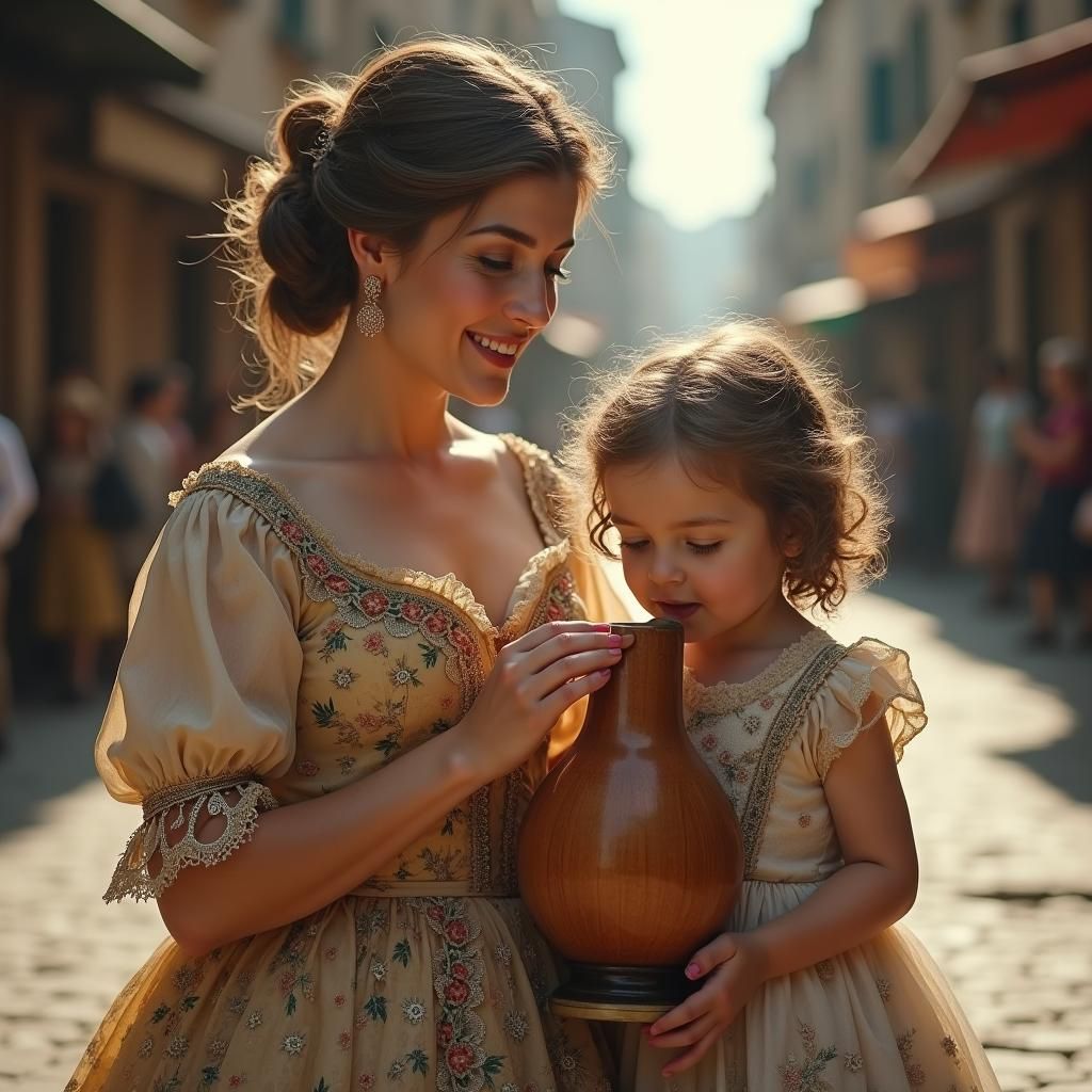 Victorian Woman Helps Child Drink: Mullins and Stalenhag Ins...