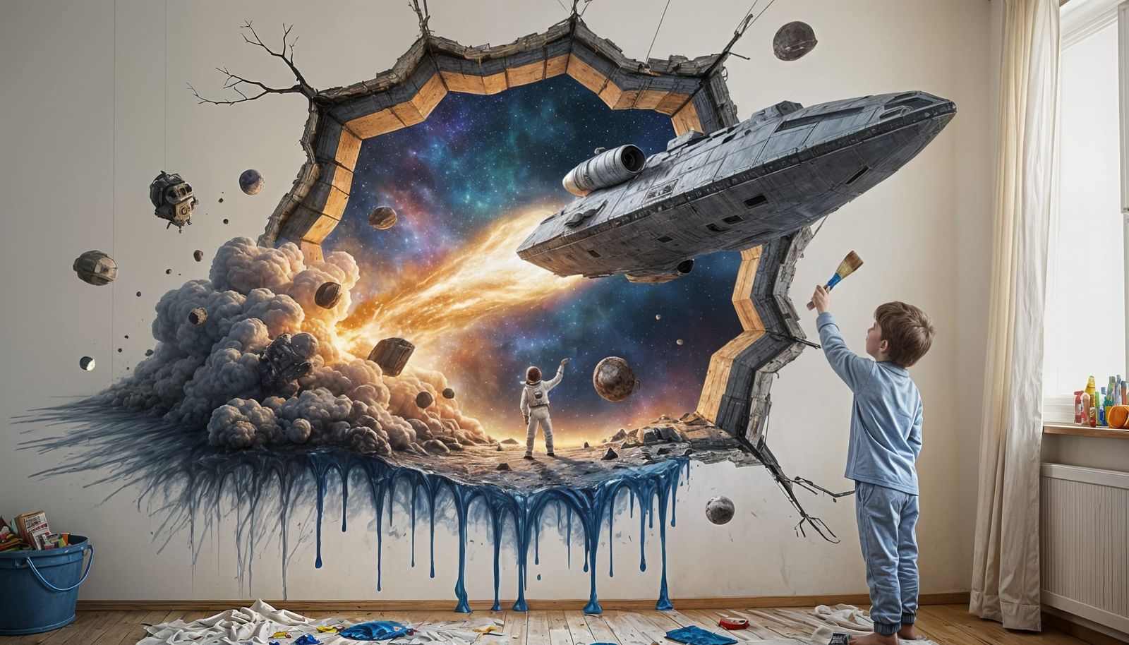 Boy's Imagination Creates Cosmic Portal