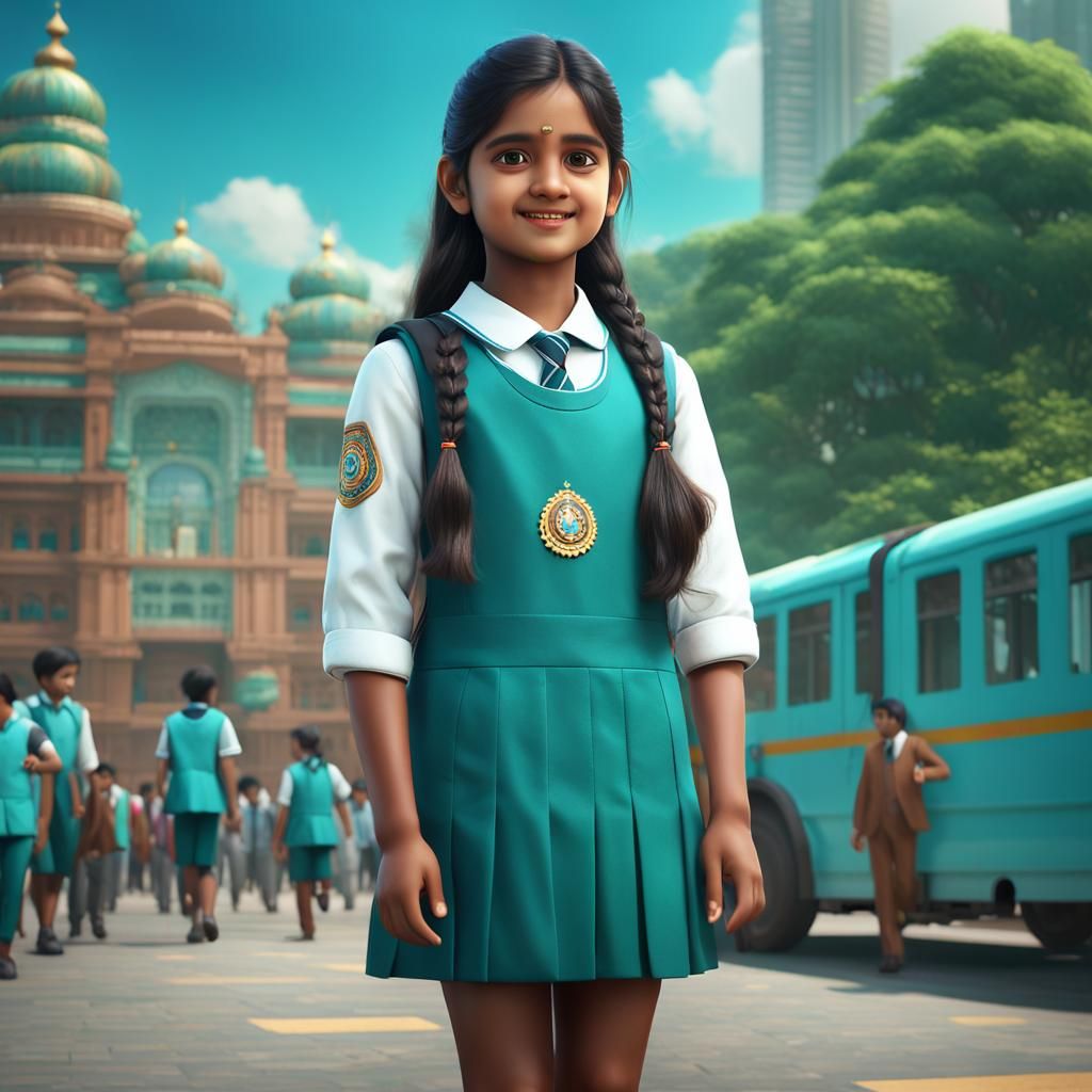 Stunning Telugu Girl in Kuala Lumpur, Digital Art