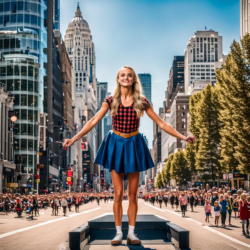 Madison Iseman as a Giantess in Fantasy Art