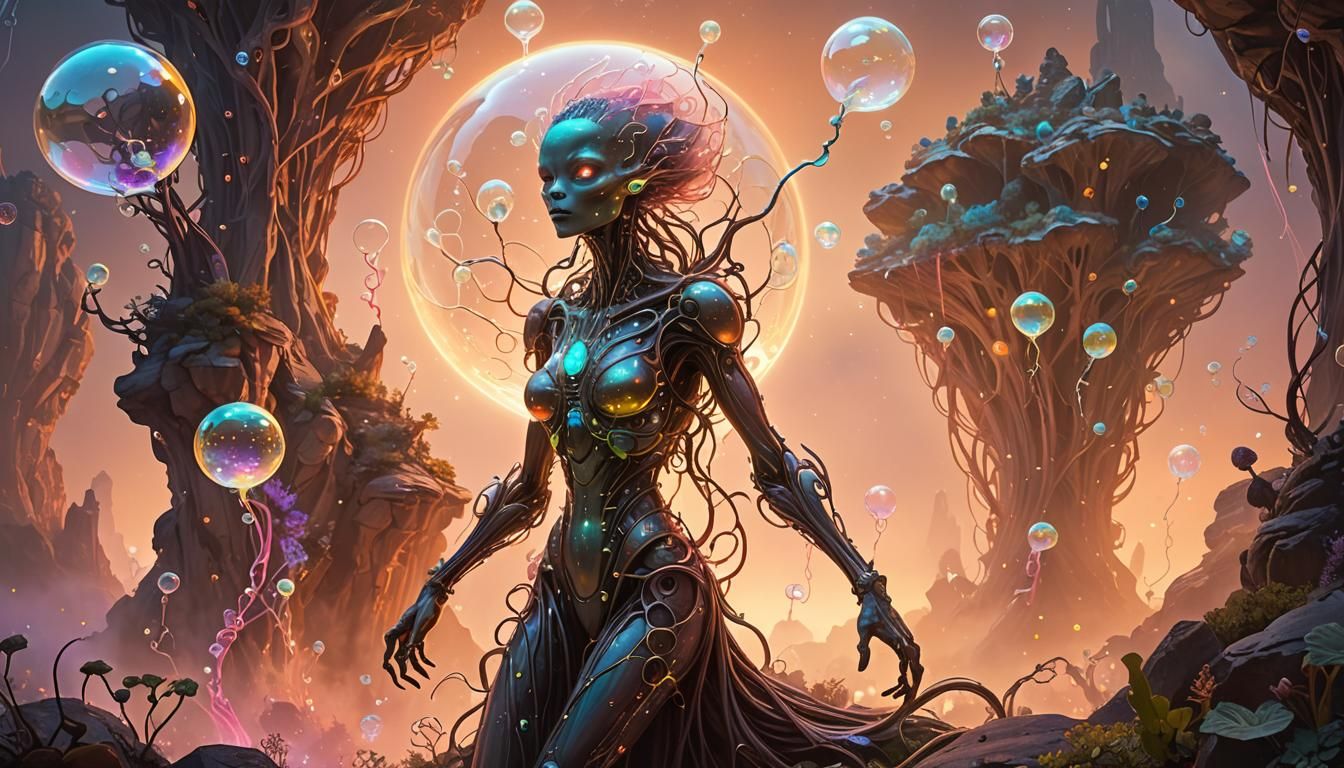 alien plant with slender and teeth