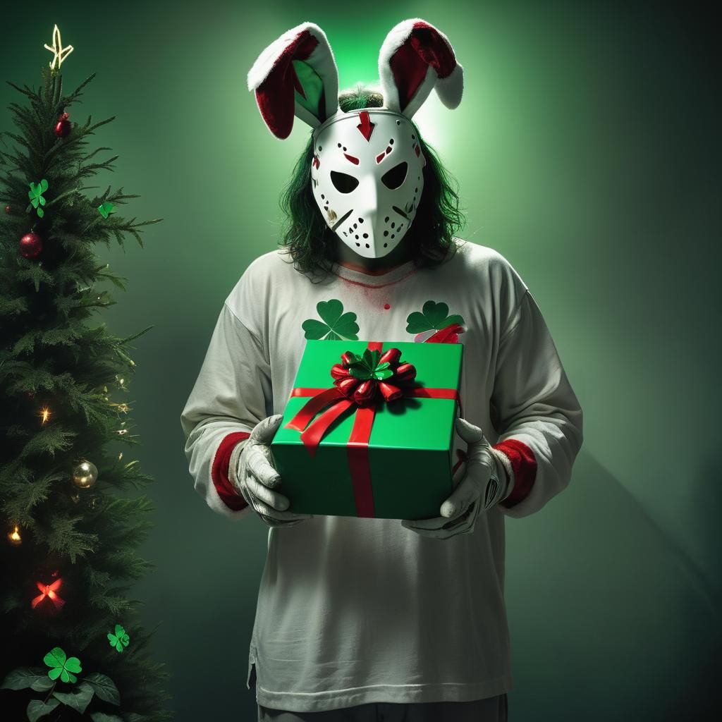 Gustave Doré-Inspired Horror Scene with Masked Figure