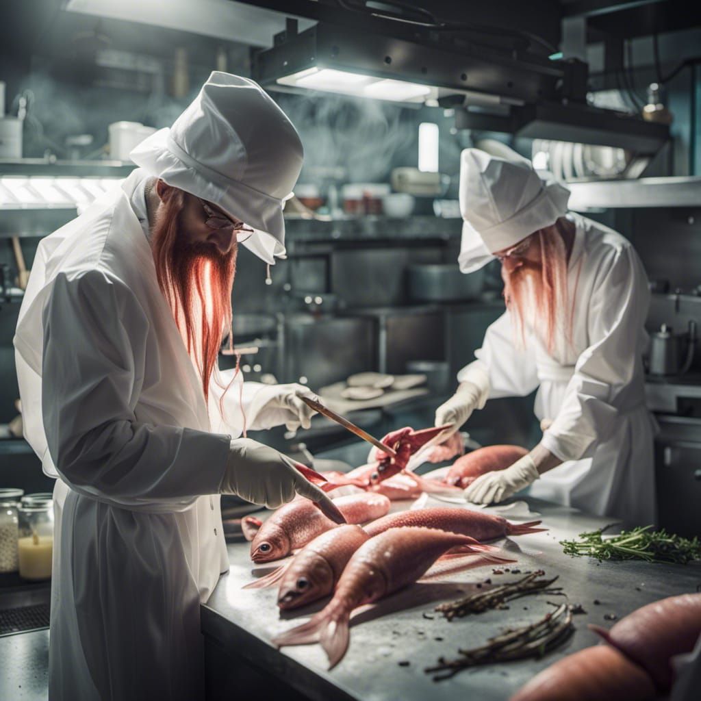 Occult Squid People Prepare Feast in Secret Lab