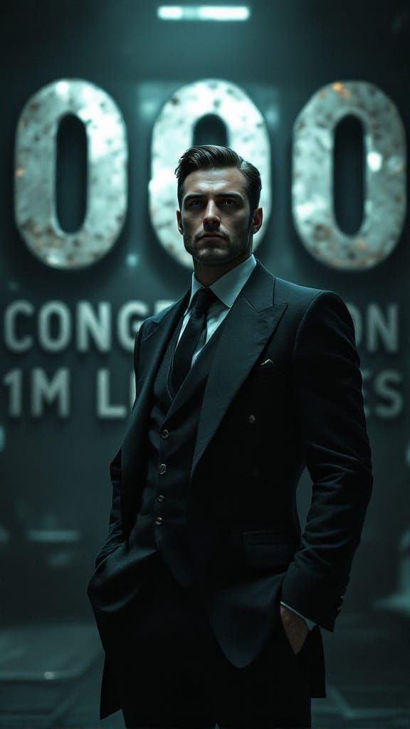 Sci-Fi Horror: Handsome Man in Dress Suit