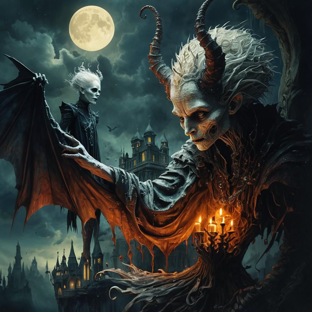 Gothic Baroque Scene: Limits of Evil in Ultra Detail