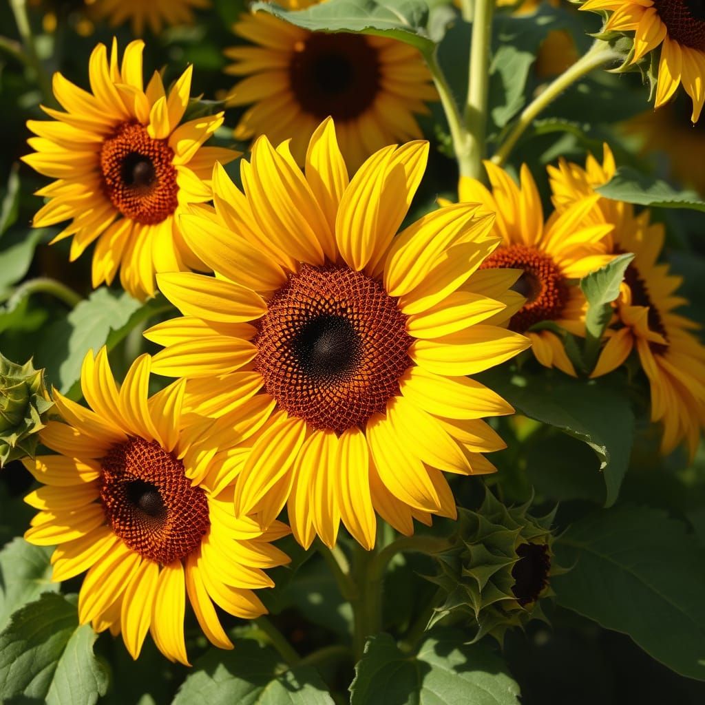 Golden Radiance in Botanical Realism